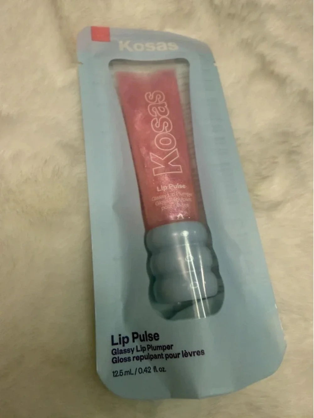 Kosas Lip Pulse Glassy Lip Plumper Aura Flare Full Size 0.42 oz NIB